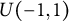 upper U left parenthesis negative 1 comma 1 right parenthesis