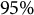 95 percent