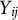 upper Y Subscript i j