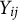 upper Y Subscript i j