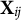 bold upper X Subscript i j
