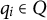 q Subscript i Baseline element of upper Q