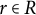 r element of upper R