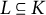 upper L subset of or equal to upper K