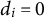 d Subscript i Baseline equals 0