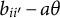 b Subscript i i prime Baseline minus a theta