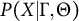 upper P left parenthesis upper X vertical bar normal upper Gamma comma normal upper Theta right parenthesis