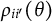 rho Subscript i i prime Baseline left parenthesis theta right parenthesis
