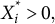 upper X Subscript i Superscript asterisk Baseline greater than 0 comma