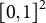 left bracket 0 comma 1 right bracket squared