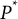 upper P Superscript asterisk