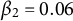 beta 2 equals 0.06