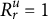 upper R Subscript r Superscript u Baseline equals 1