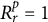 upper R Subscript r Superscript p Baseline equals 1