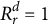 upper R Subscript r Superscript d Baseline equals 1