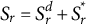 upper S Subscript r Baseline equals upper S Subscript r Superscript d Baseline plus upper S Subscript r Superscript asterisk