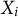 upper X Subscript i