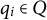 q Subscript i Baseline element of upper Q