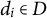 d Subscript i Baseline element of upper D