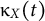 kappa Subscript upper X Baseline left parenthesis t right parenthesis
