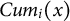 upper C u m Subscript i Baseline left parenthesis x right parenthesis