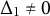 normal upper Delta 1 not equals 0