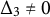 normal upper Delta 3 not equals 0