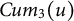 upper C u m Subscript 3 Baseline left parenthesis u right parenthesis