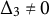 normal upper Delta 3 not equals 0