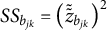upper S upper S Subscript b Sub Subscript j k Baseline equals left parenthesis z overtilde overtilde Subscript b Sub Subscript j k Subscript Baseline right parenthesis squared