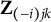 bold upper Z Subscript left parenthesis negative i right parenthesis j k