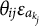 theta Subscript i j Baseline epsilon Subscript a Sub Subscript k Sub Sub Subscript j