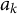 a Subscript k
