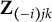 bold upper Z Subscript left parenthesis negative i right parenthesis j k