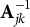bold upper A Subscript j k Superscript negative 1