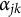 alpha Subscript j k