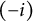 left parenthesis negative i right parenthesis