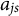 a Subscript j s