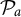 script upper P Subscript a