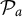 script upper P Subscript a