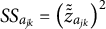 upper S upper S Subscript a Sub Subscript j k Baseline equals left parenthesis z overtilde overtilde Subscript a Sub Subscript j k Subscript Baseline right parenthesis squared