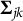 bold upper Sigma Subscript j k