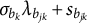 sigma Subscript b Sub Subscript k Baseline lamda Subscript b Sub Subscript j k plus s Subscript b Sub Subscript j k