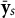 bold y overbar Subscript s