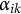 alpha Subscript i k