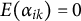 upper E left parenthesis alpha Subscript i k Baseline right parenthesis equals 0