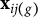 bold x Subscript i j left parenthesis g right parenthesis