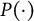 upper P left parenthesis dot right parenthesis