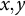 x comma y