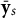 bold y overbar Subscript s